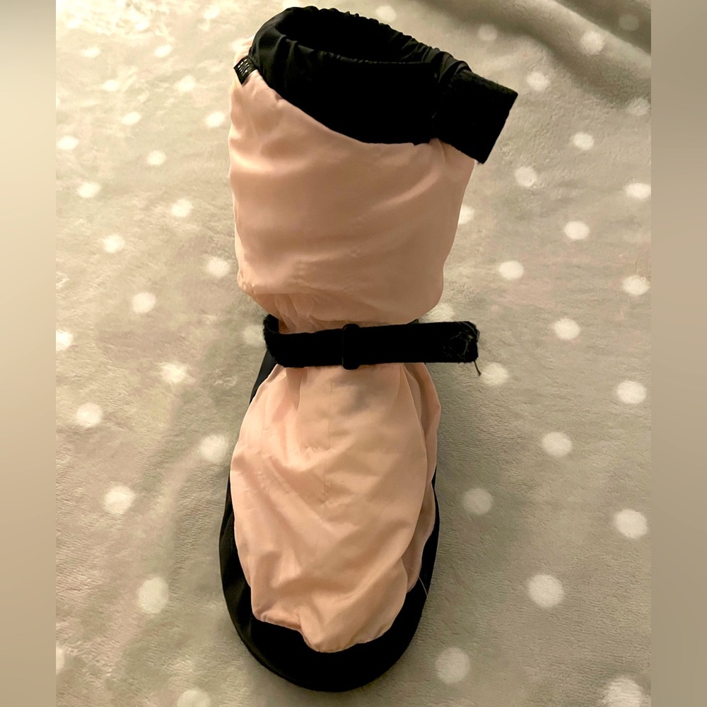Block blush pink shoe booties